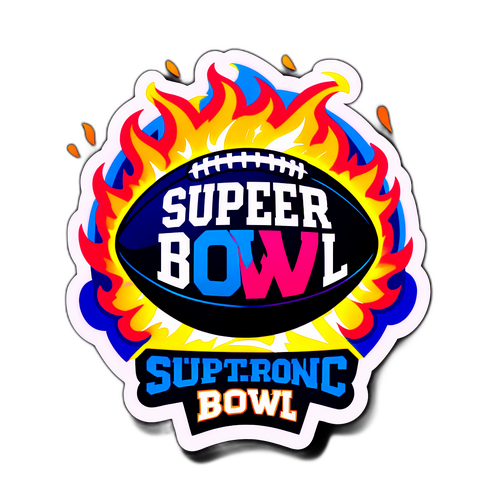 Super Bowl Aufkleber