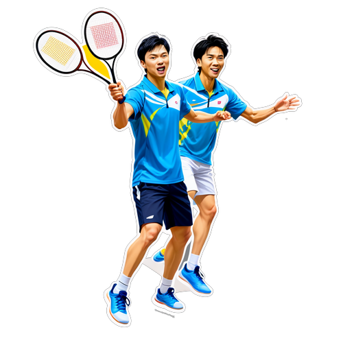 Aksi Menakjubkan Toh Ee Wei & Chen Tang Jie: Sticker Badminton yang Wajib Dimiliki Peminat!