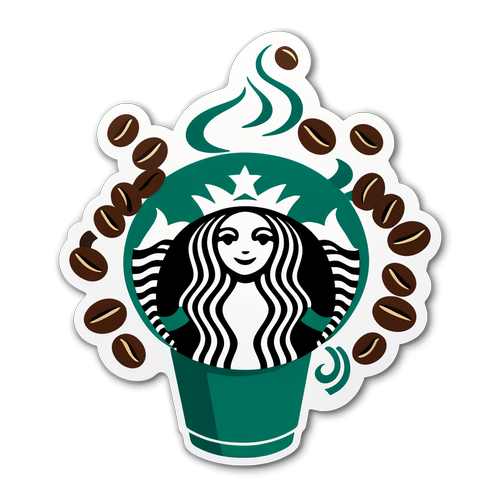 En fantasifull Starbucks-kaffekopp