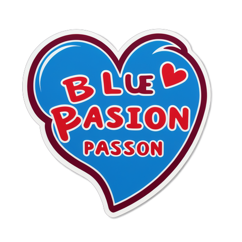 Corazón Pasión Azul y Marrón