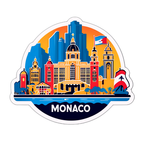 Sticker ya Mtindo wa Monaco