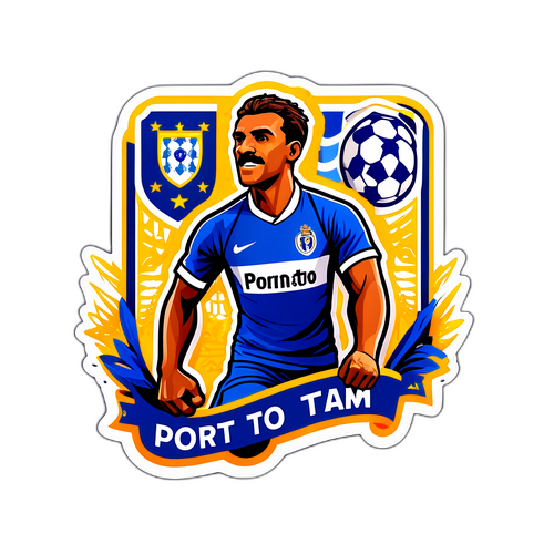 สติ๊กเกอร์ที่แสดงความทรงจำกีฬาของทีม Porto