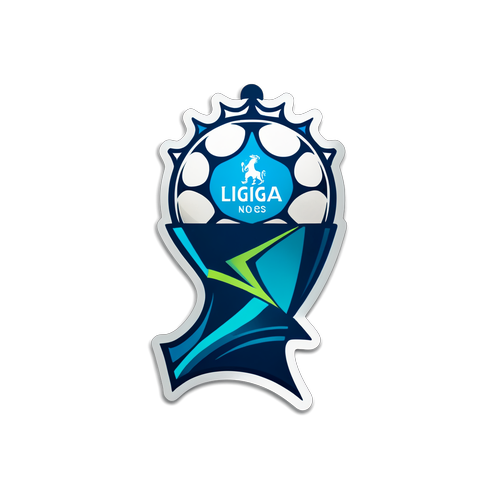 Adesivo Liga NOS com Fundo Dinâmico de Futebol