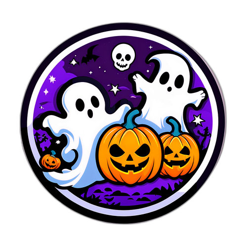 מדבקת ליל כל הקדושים מפחידה