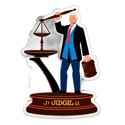Judge with Gavel and Scale