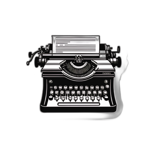 Dagbladet med vintage skrivemaskin