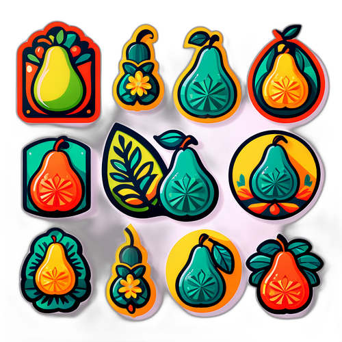 Armudun Folklorik Temalı Çizimlerine Dair Etiketler