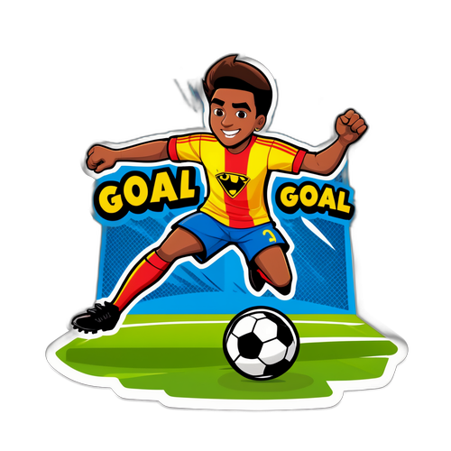 Hősies focista a kapuhoz közel