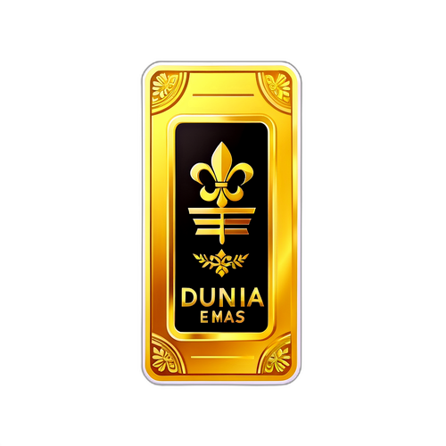 Stiker Emas Mengkilap