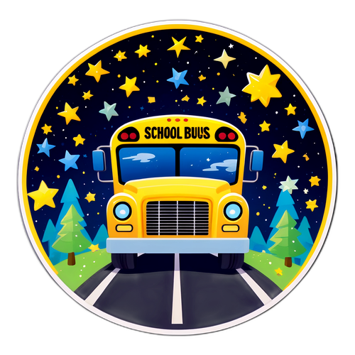 स्कूल बस और चमकते तारे