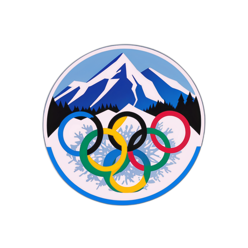 2026 Olympics Logo with Winter Sports Elements