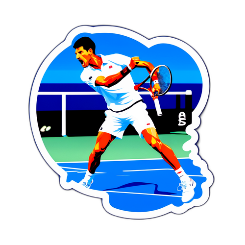 조코비치의 승리 순간 스티커