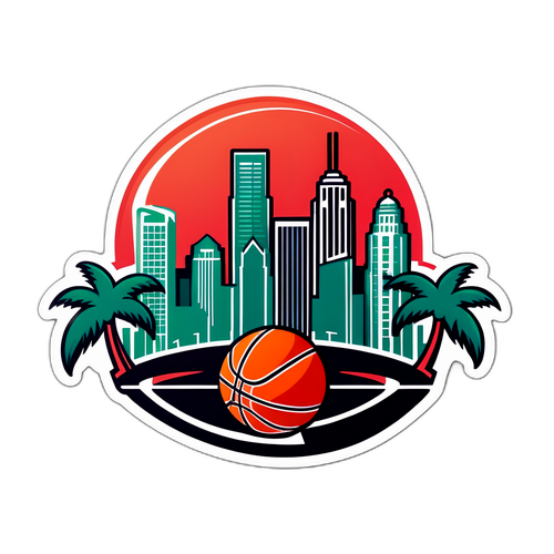 Miami Basketball Spirit Sticker