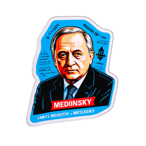 Наклейка с портретом Мединского