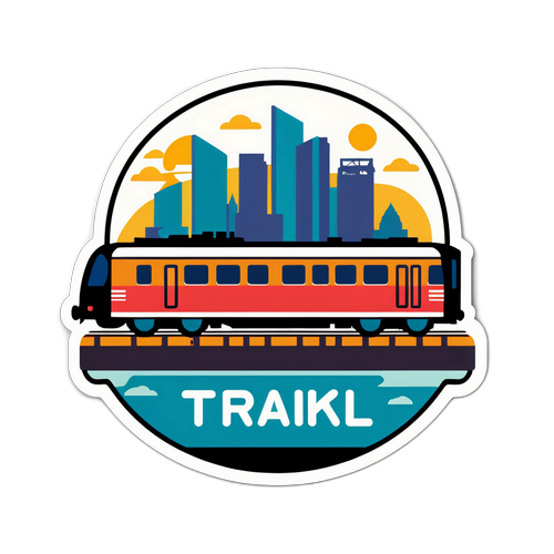 Stiker Perjalanan Kereta Jakarta