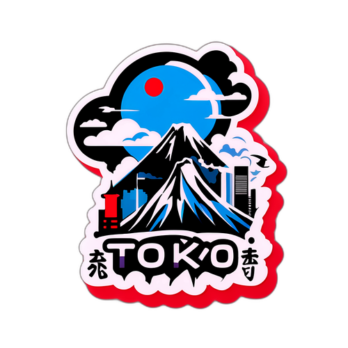 東京の地震を忘れないためのメッセージステッカー