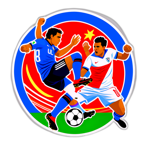 Ilustración del partido U. La Calera - U. de Chile