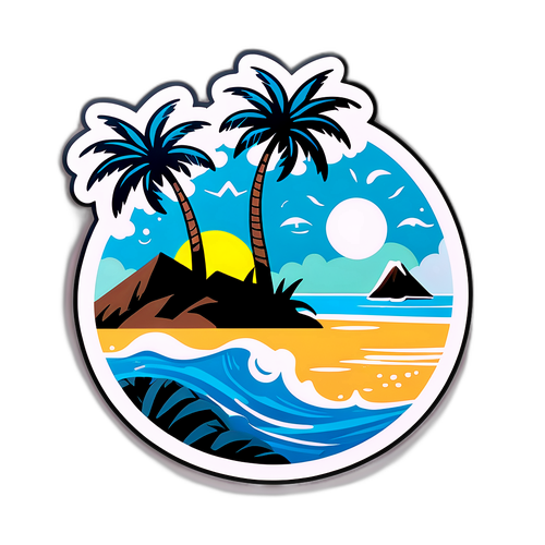 Adesiv inspirat de plajele din Curacao