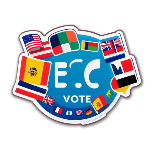 Interaktywny naklejka ESC Vote