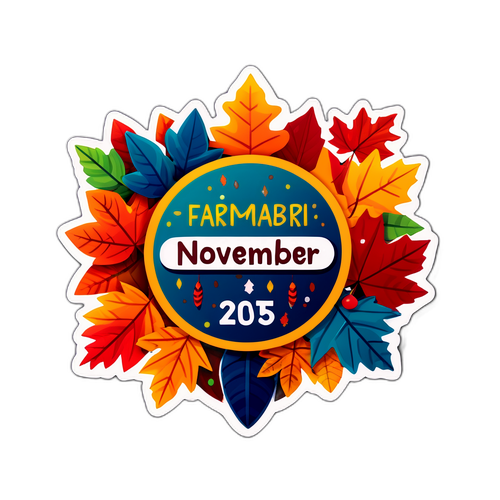 Stiker Pengingat Liburan November 2025