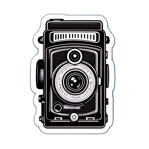 Vintage Kamera Sticker