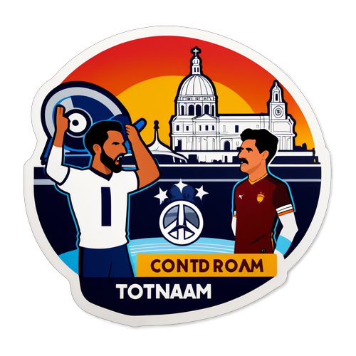 Stiker Rivalitas Tottenham vs Roma