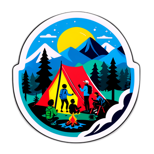 Sticker về hoạt động ngoài trời