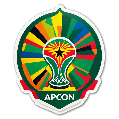 Sticker ya AFCON: Mchanganyiko wa Rangi na Mdundo wa Soka la Afrika!