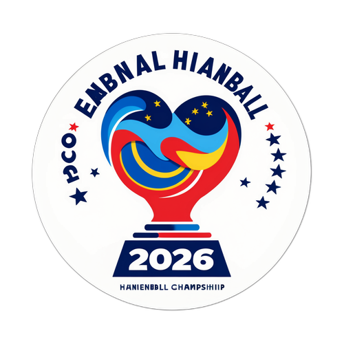 Design en sticker til EM i Håndbold 2026