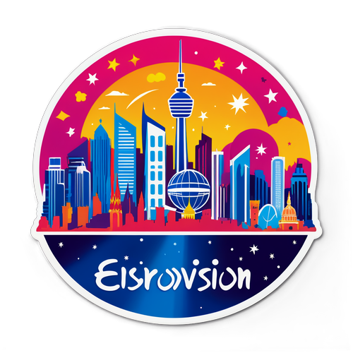 Eurovision 2026 Skyline Sticker