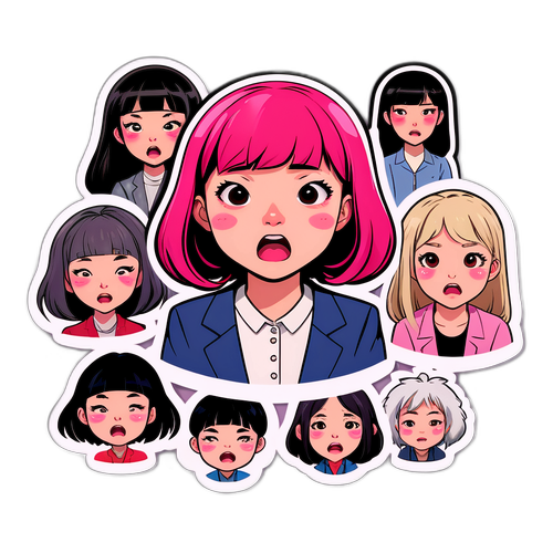 오크자연의 다양한 감정을 표현한 스티커