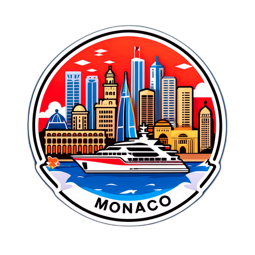 Monaco Skyline Luxury Sticker
