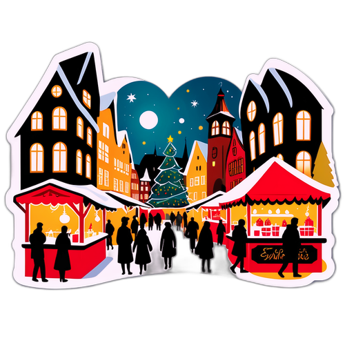 Ilustrace nejkrásnějších vánočních trhů v Evropě