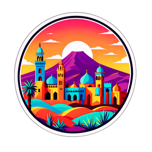 Design Vibrant Représentant le Maroc