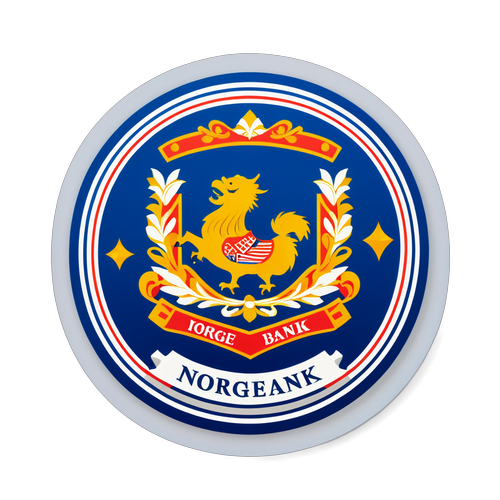 Elegant Norges Bank-logo Sticker