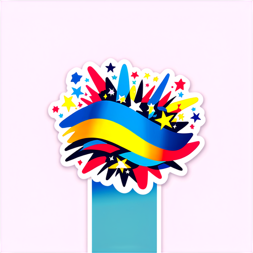 Abstrakt kunstnerisk tolkning av Eurovision Song Contest