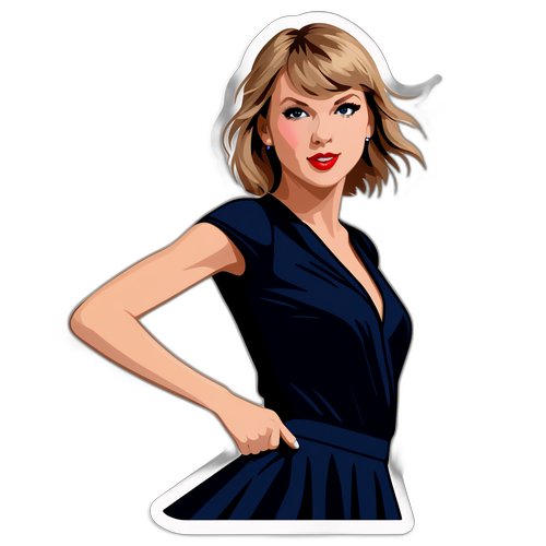 Eine dynamische Aufkleber von Taylor Swift