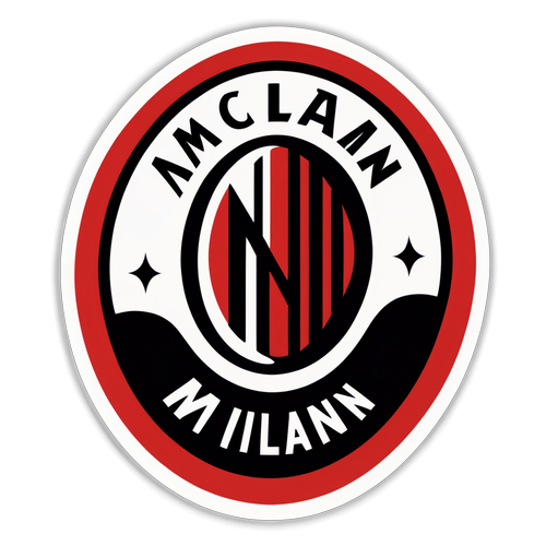 Sticker Gaya Vintage AC Milan