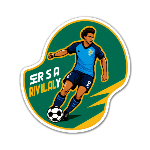 Piłkarz na boisku - Serie A - Pasja i Rywalizacja