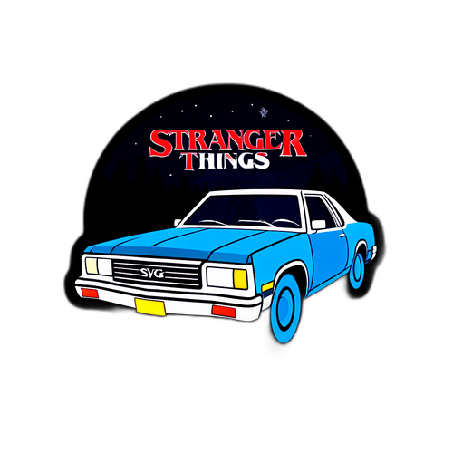 Autocolant cu logo-ul Stranger Things