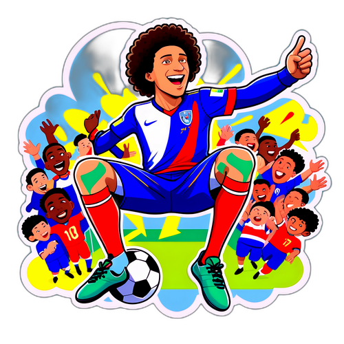 Κωμική απεικόνιση του Αντρέ Λουίζ