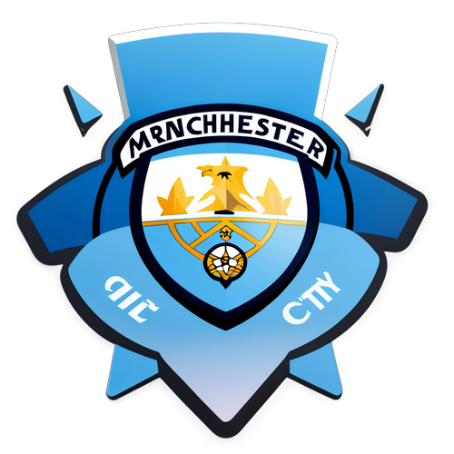 Manchester City Yıldızlı Amblem Sticker