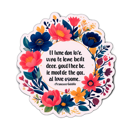 Citazioni Letterarie con Design Floreale