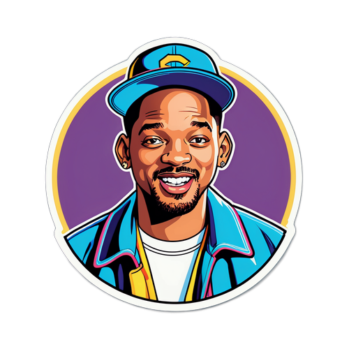 Autocollant de Will Smith des années 90