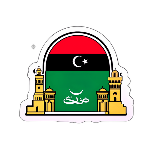 Стикер з символами Лівії