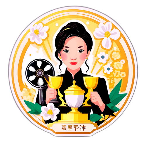 张嘉译获得白色鸢尾最佳女主角奖