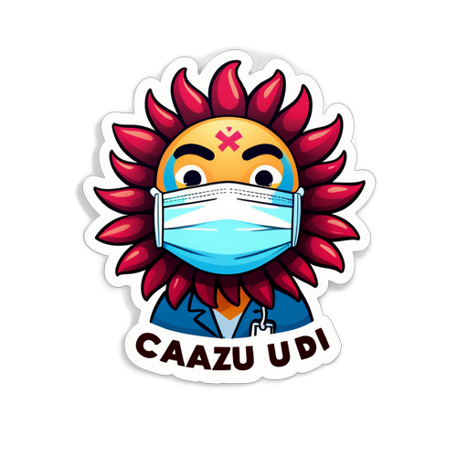Sticker Medical 'Cazuri COVID'