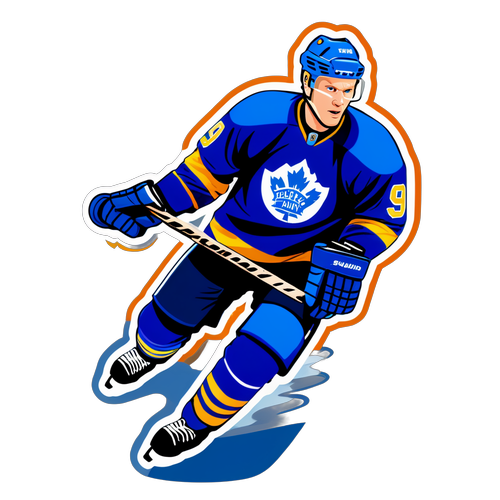 Chockande Sticker: Mats Sundin i Vettig Sport Action som Tar Andan Ur Dig!