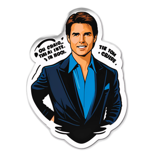 Tom Cruise Klassisk Film Sticker