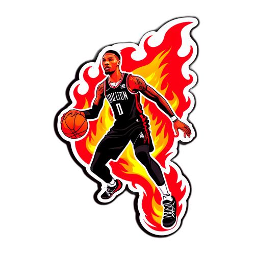 Silweta ni Damian Lillard sa Pagtawid ng Apoy